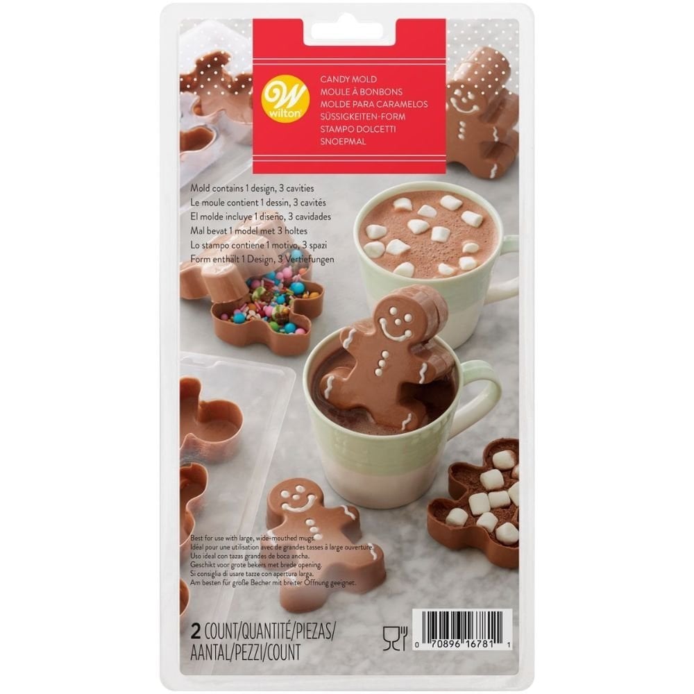 Gingerbread 3D Hot Chocolate Mould - Wilton