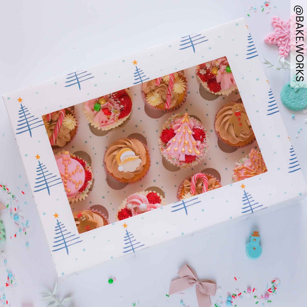 Nordic Trees Cupcake Box
