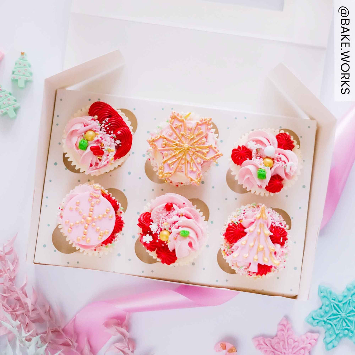 Nordic Trees Cupcake Box