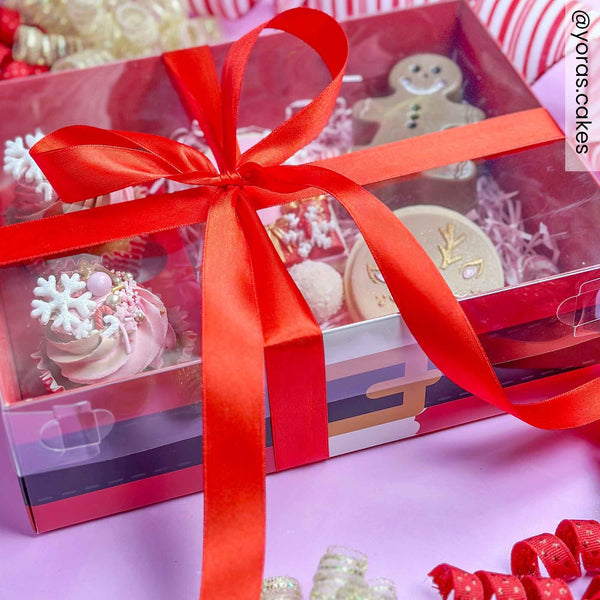 Santa Hamper & Cupcake Box - Pack Of 2