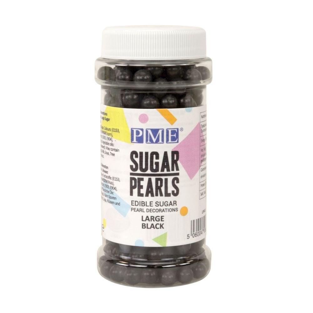 Black - 7mm Sugar Pearls 90g