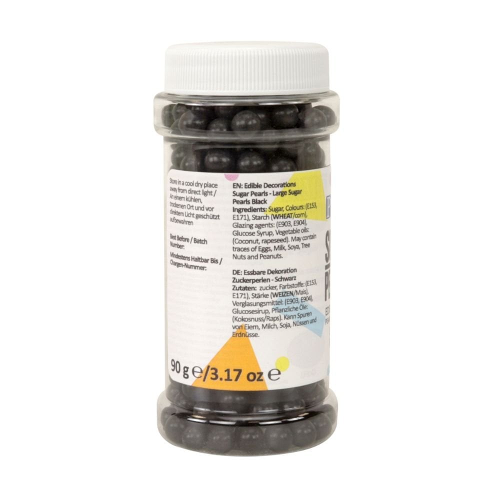 Black - 7mm Sugar Pearls 90g