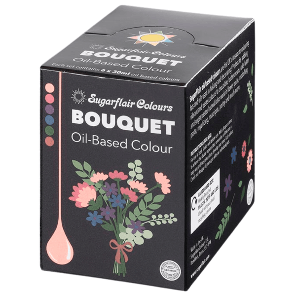 Bouquet - Oil Based Colouring 30ml Set Of 6 - Sugarflair