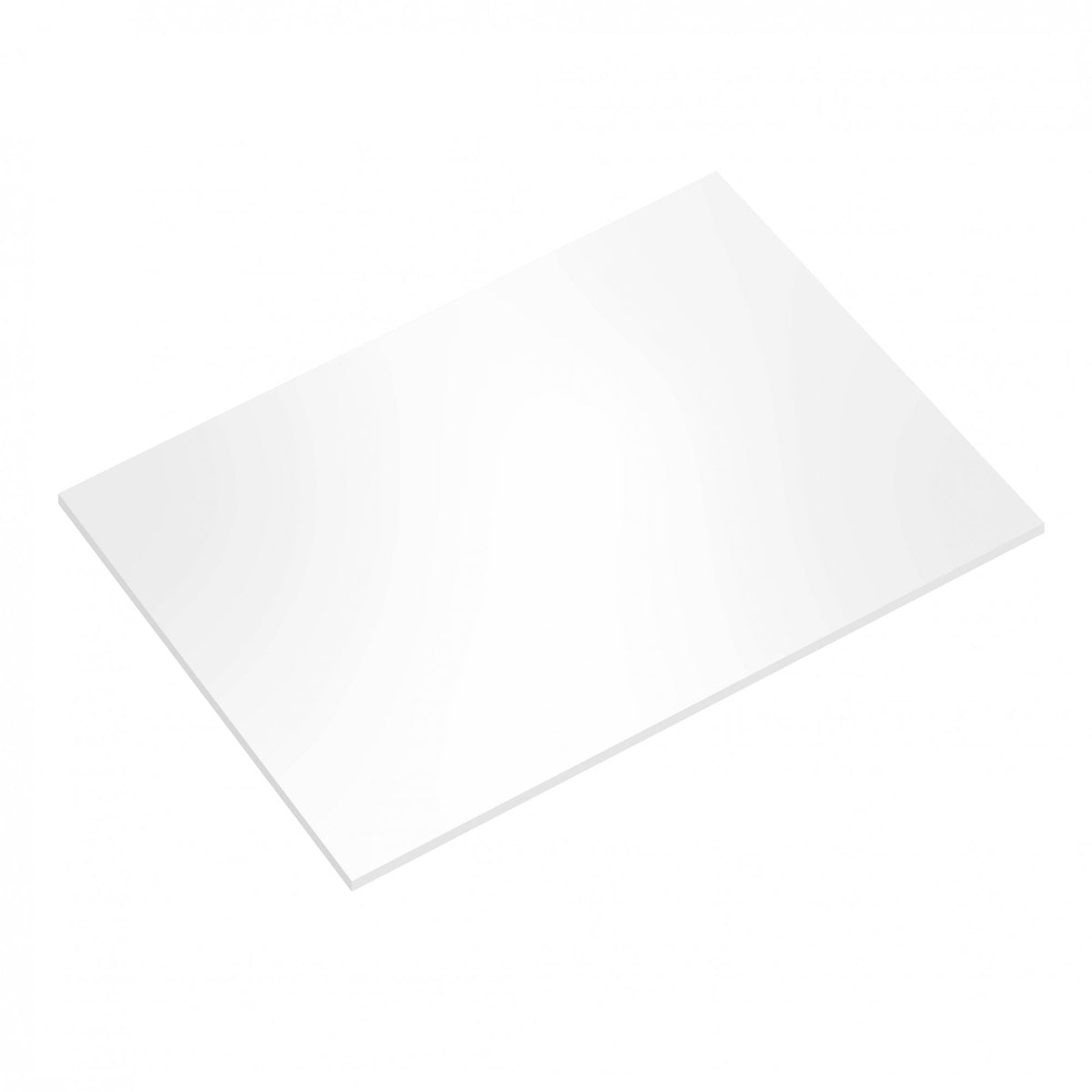 5mm White Rectangle Gloss Masonite Board