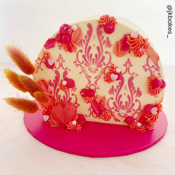 5mm Hot Pink Round Matt Masonite Board