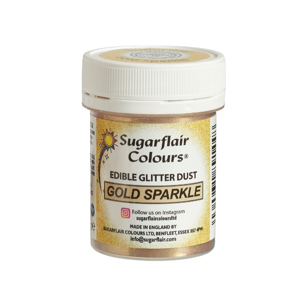 Gold Sparkle - Edible Glitter Dust 10g - Sugarflair