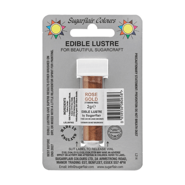 E171 Free - Rose Gold Edible Lustre 2g