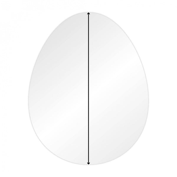 Set of 2 Egg Shaped Acrylic Ganache Plates