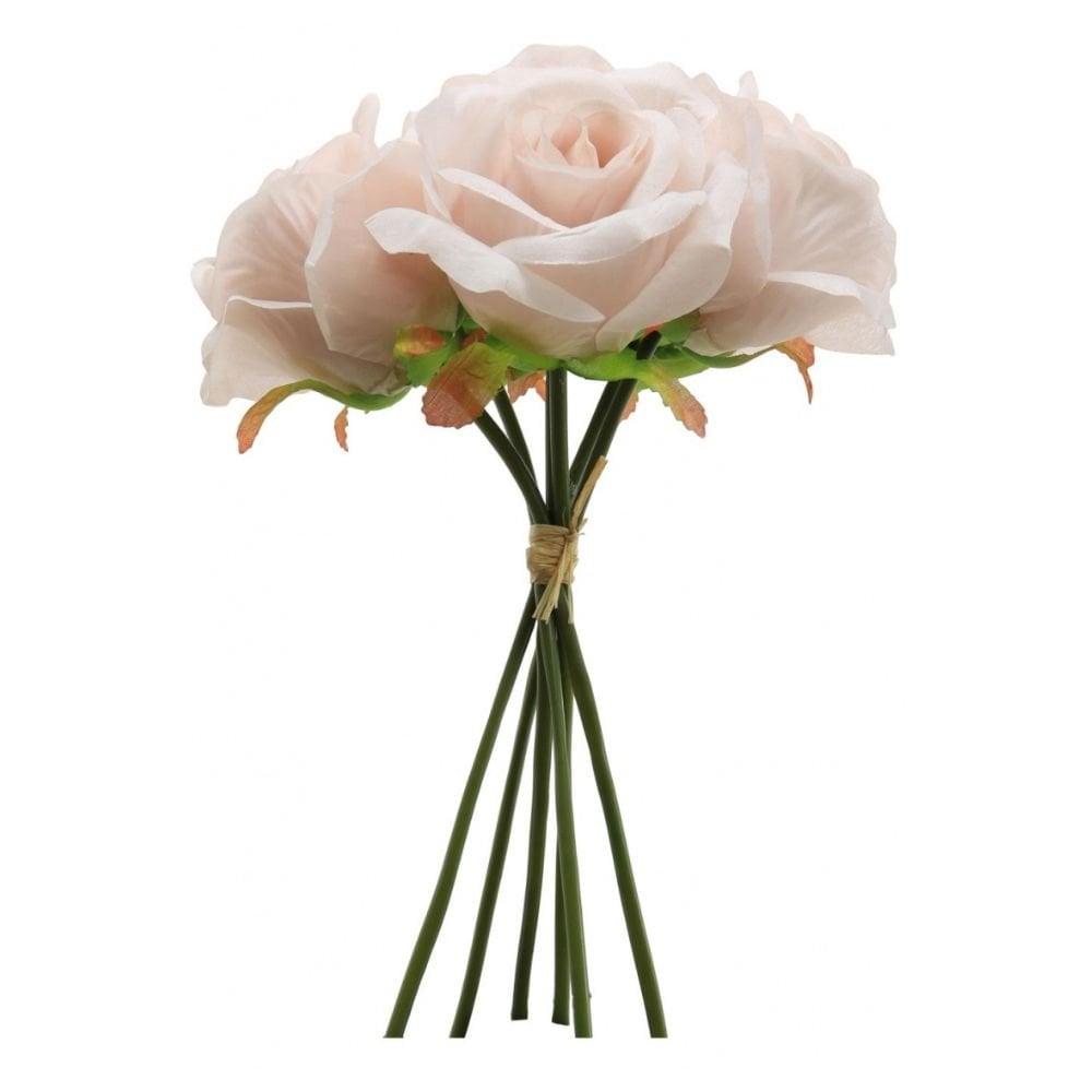 Nude - Bunch Of 6 Silk Bella Roses