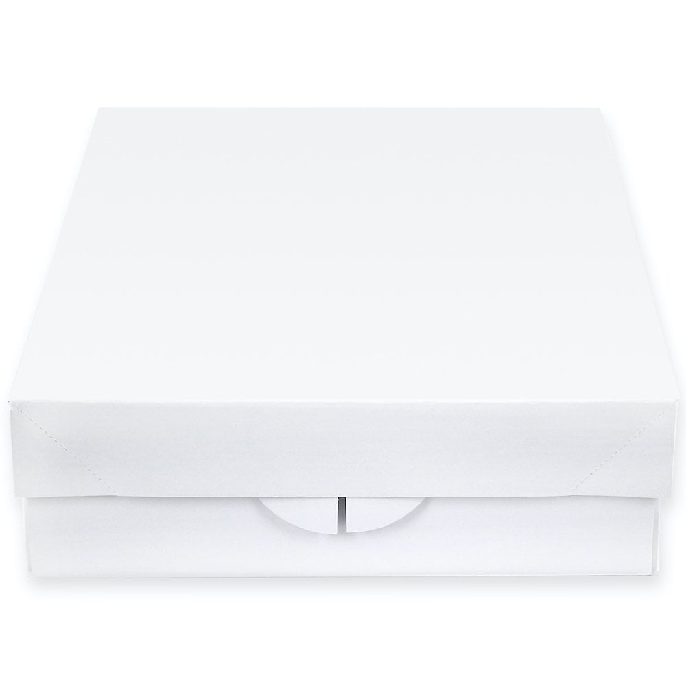 Holds 24 White Cupcake Box