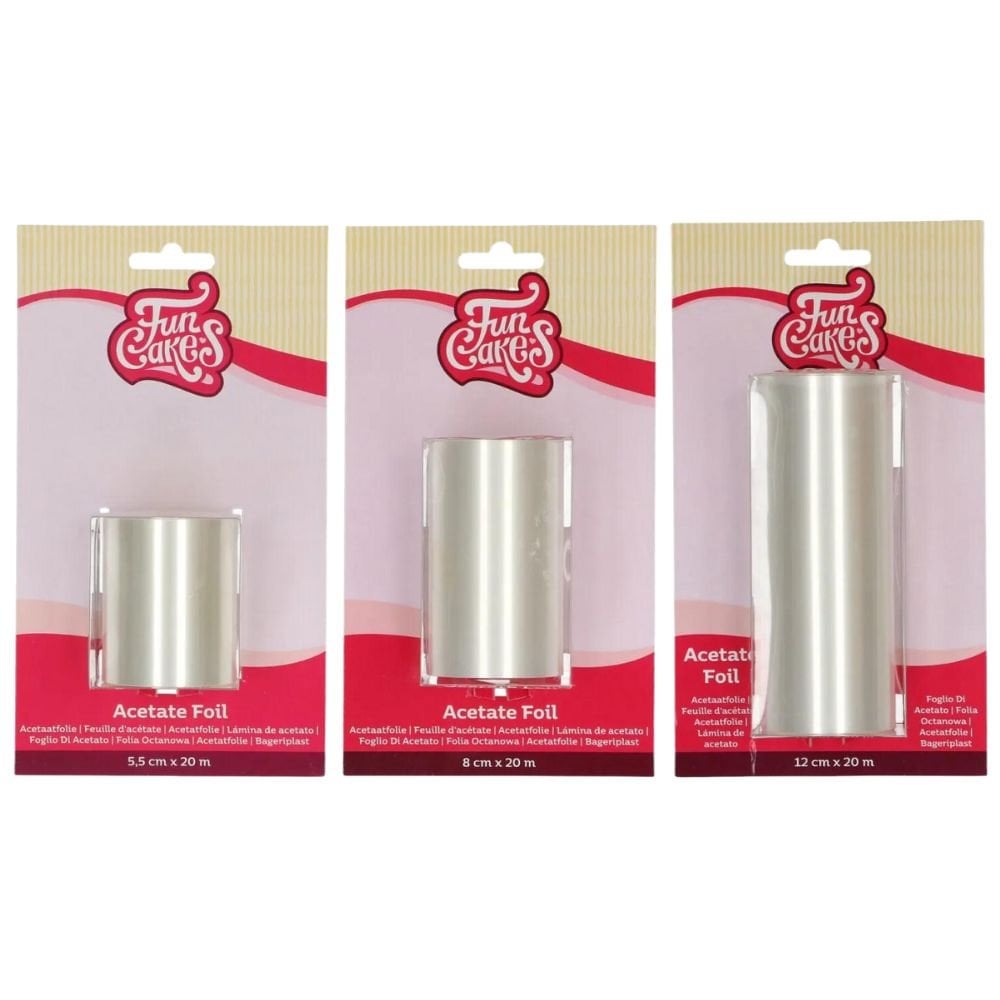 FunCakes Acetate Foil 8 cm x 20 m