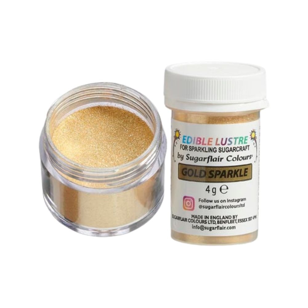 Edible Lustre 4g - Sugarflair - Gold Sparkle