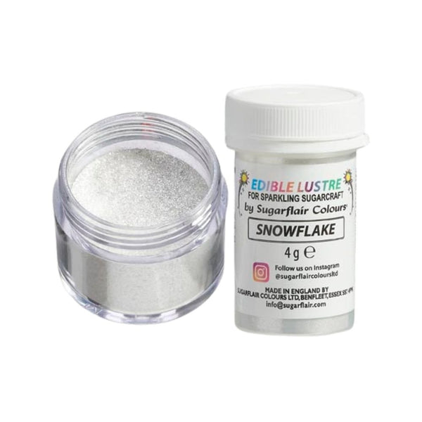 Edible Lustre 4g - Sugarflair - Snowflake