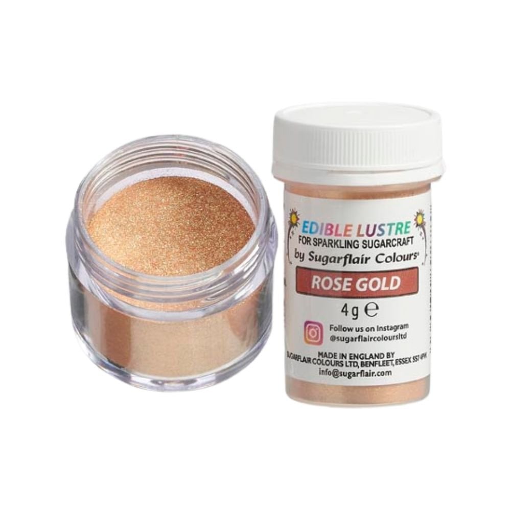Edible Lustre 4g - Sugarflair - Rose Gold