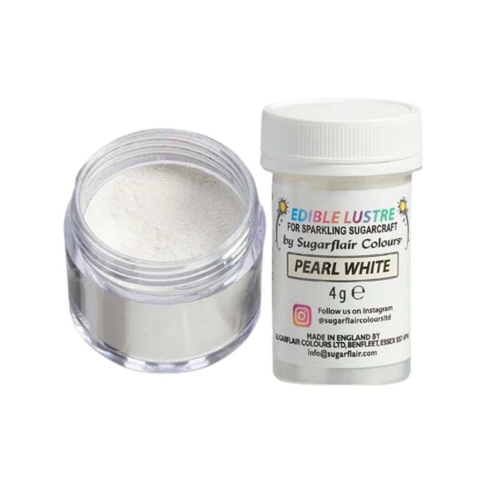 Edible Lustre 4g - Sugarflair - Pearl White