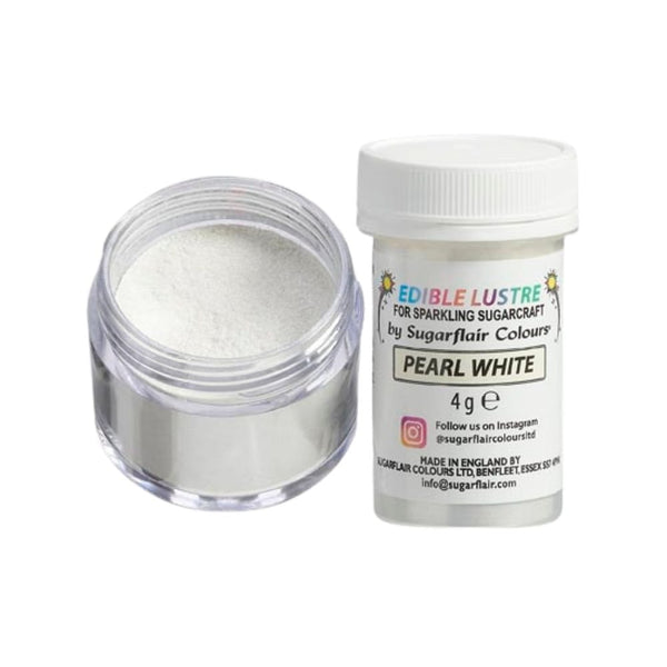 Edible Lustre 4g - Sugarflair - Pearl White