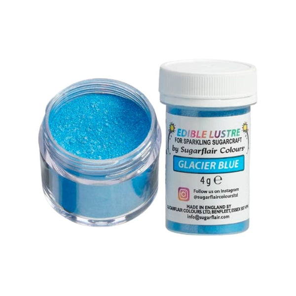 Edible Lustre 4g - Sugarflair - Glacier Blue