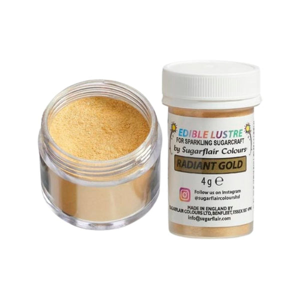 Edible Lustre 4g - Sugarflair - Radiant Gold