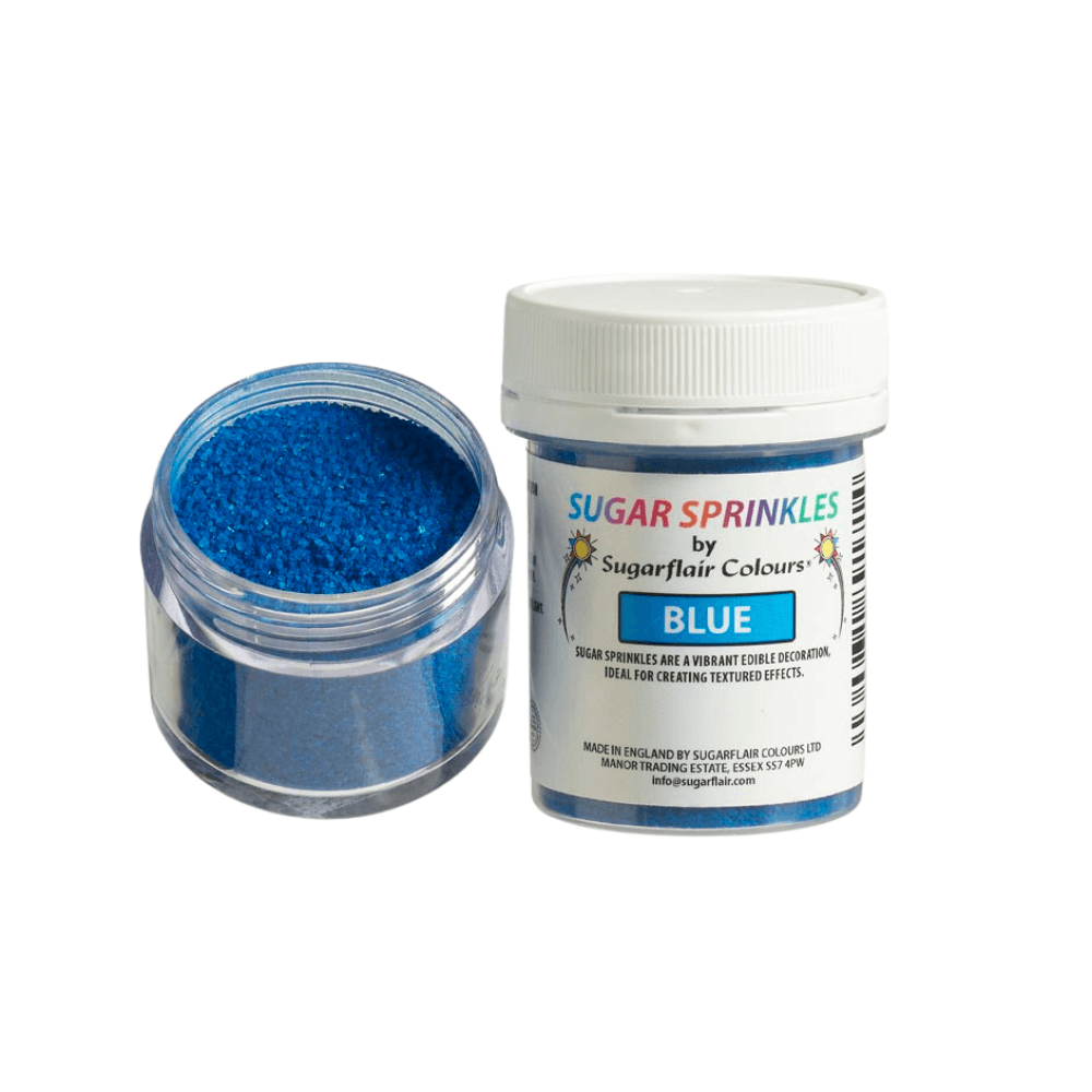 Copper - Edible Sprinkles 40g - Sugarflair - Blue