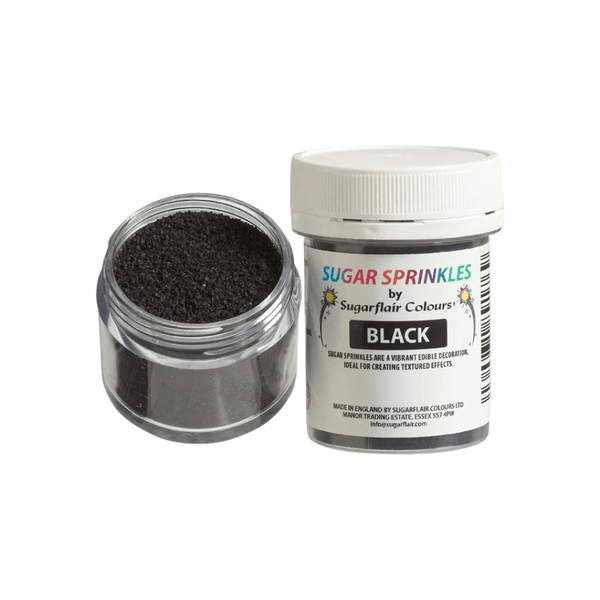 Copper - Edible Sprinkles 40g - Sugarflair - Black