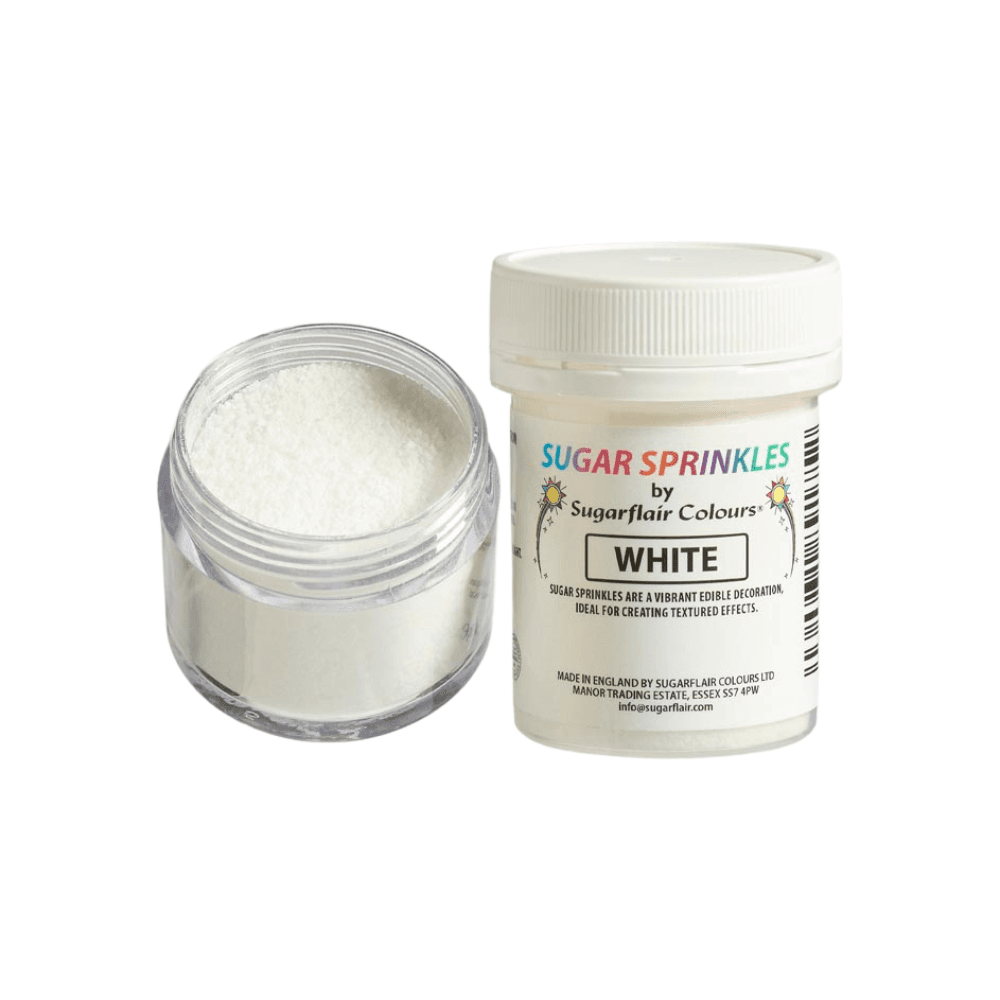 Copper - Edible Sprinkles 40g - Sugarflair - White