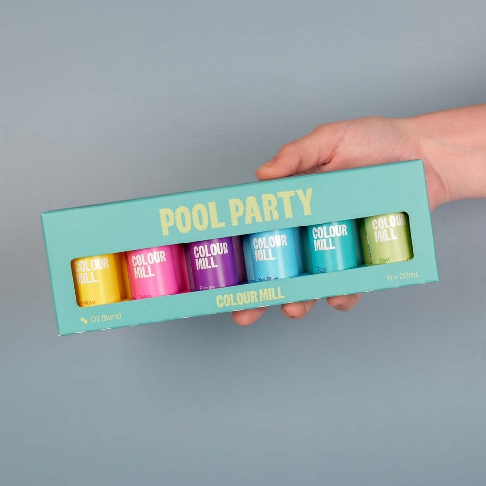 Pool Party - Gift Set of 6 Oil Based Colouring