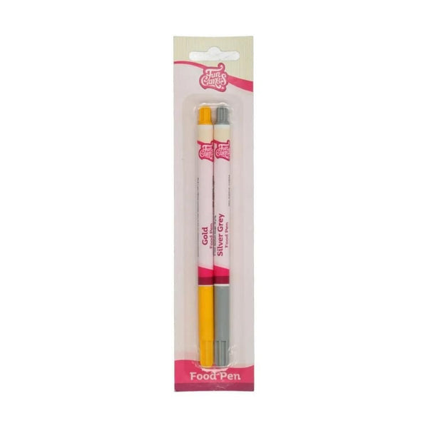 Gold & Silver Edible Food Pen Set Of 2