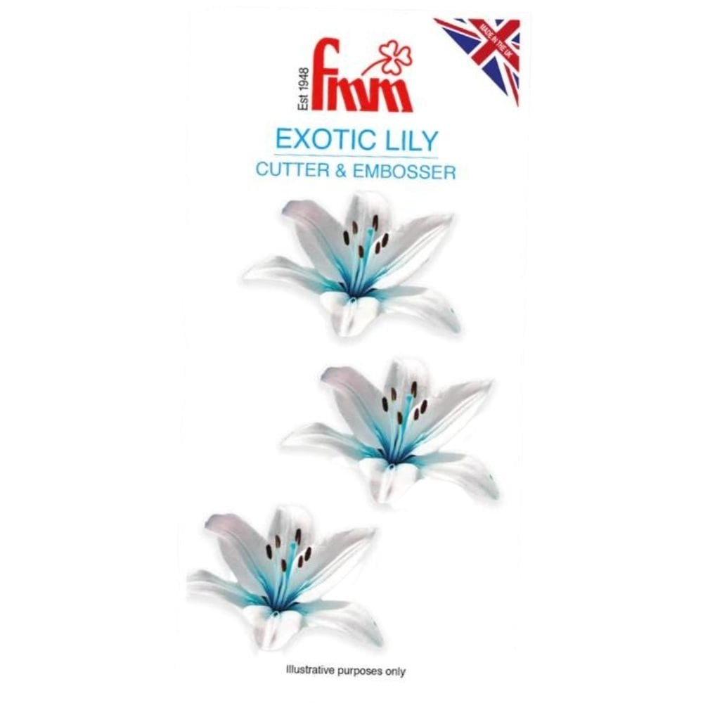 Exotic Lily Icing Cutter & Embosser Set Of 4