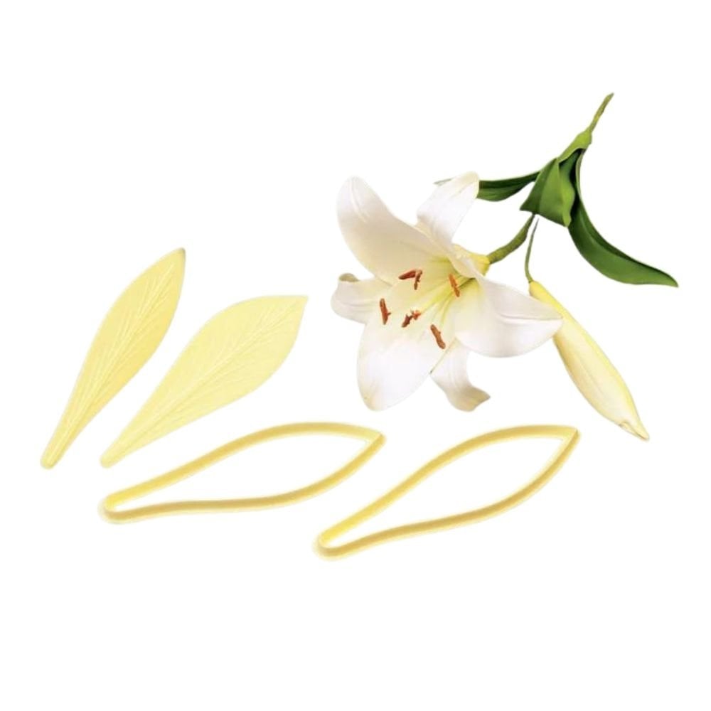 Exotic Lily Icing Cutter & Embosser Set Of 4