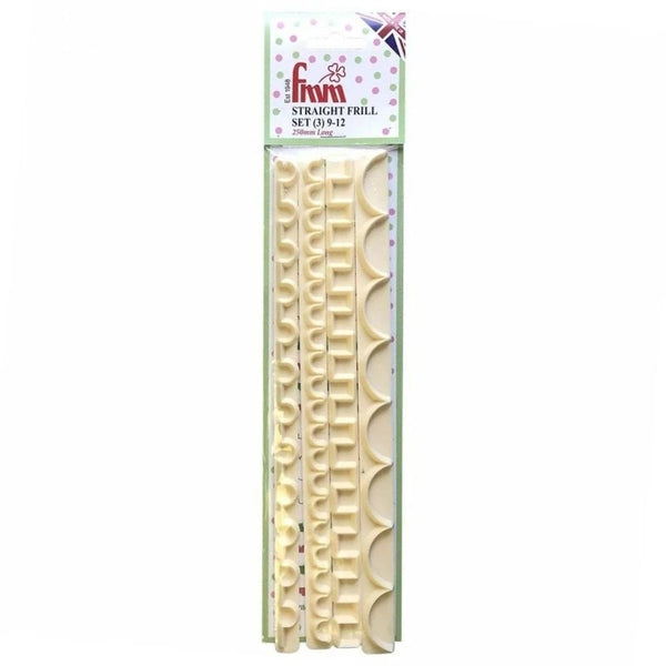 Straight Frill Icing Cutter 9-12 Set Of 4