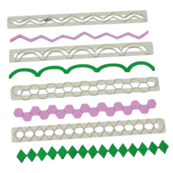 Straight Frill Geometric Tappit Cutter Set No.5
