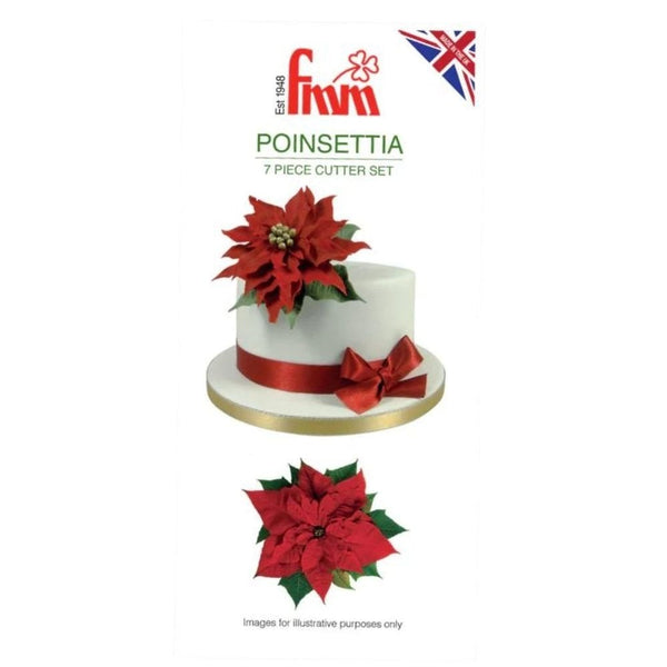 Poinsettia Icing Cutter Set Of 7