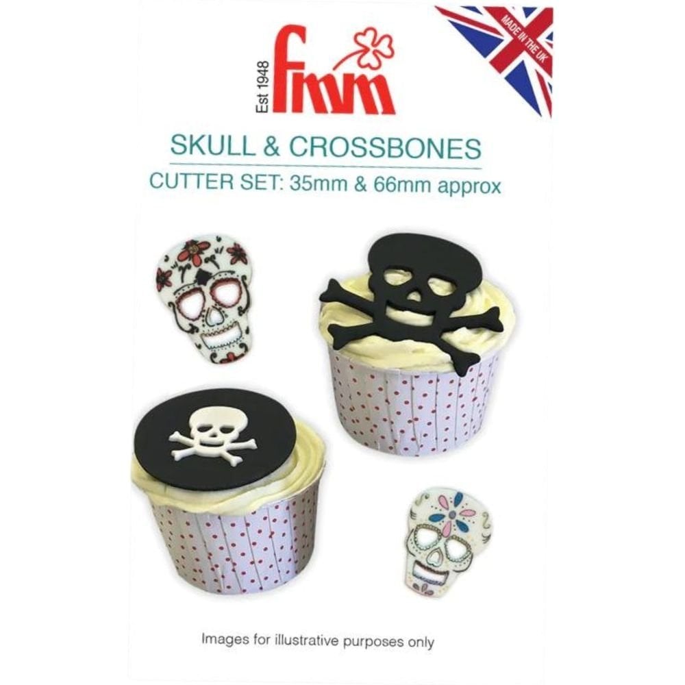 Skull & Crossbones Icing Cutter Set Of 2