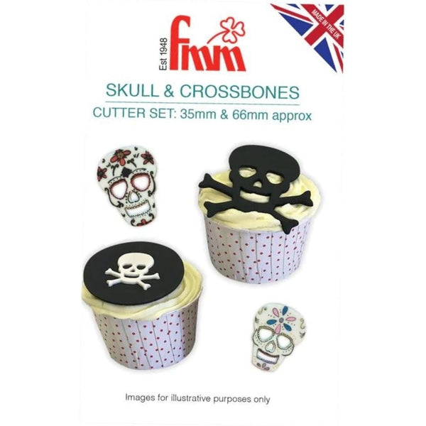 Skull & Crossbones Icing Cutter Set Of 2