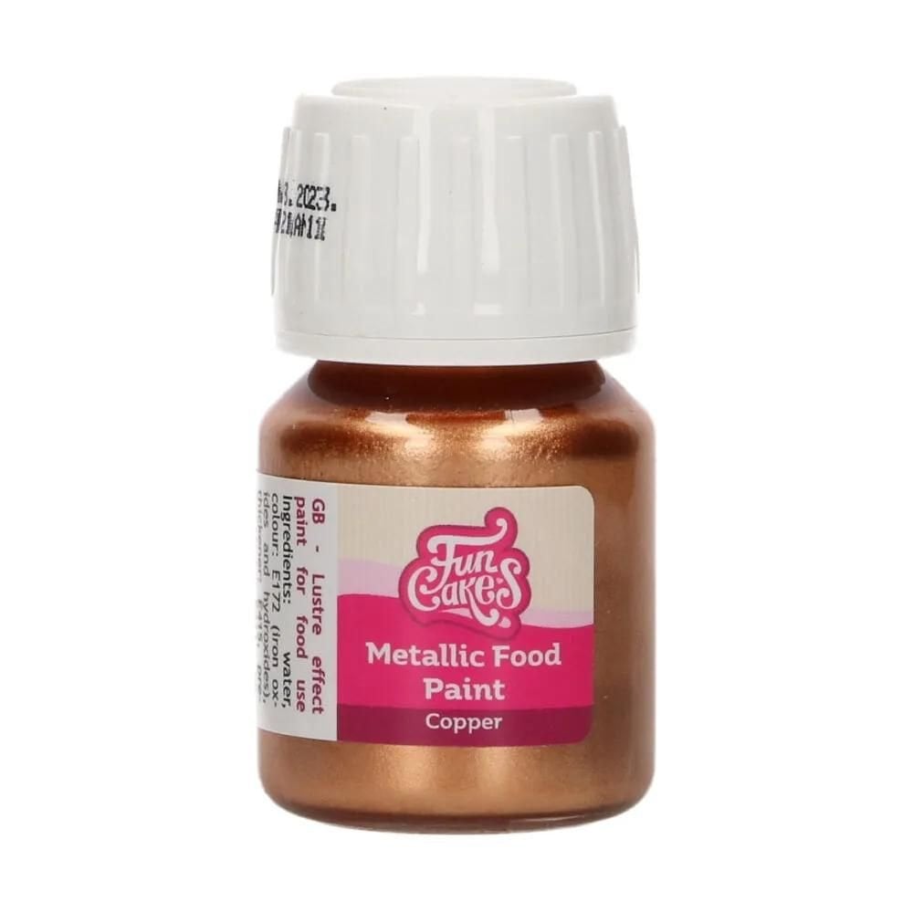 Metallic Food Paint 30ml - Copper