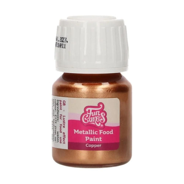 Metallic Food Paint 30ml - Copper