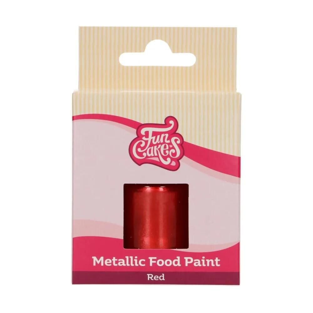 Metallic Food Paint 30ml - Red