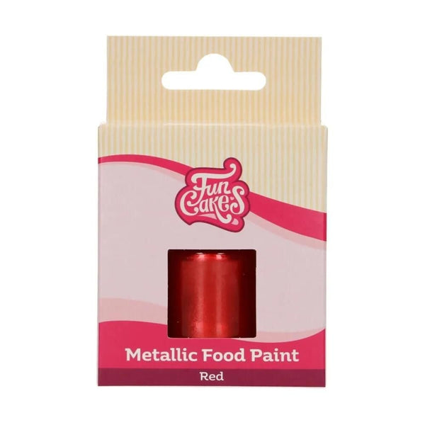 Metallic Food Paint 30ml - Red