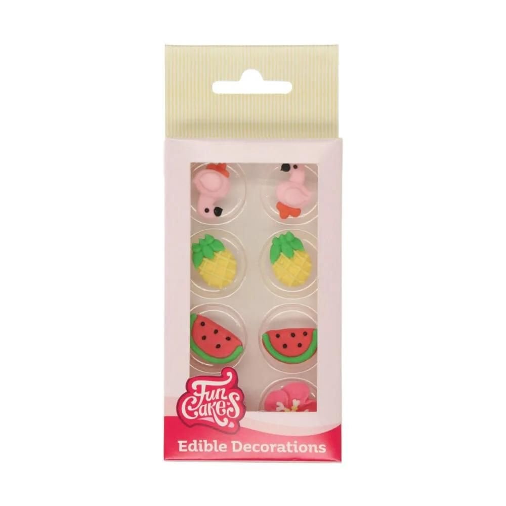 Tropical Sugar Decorations Set Of 8