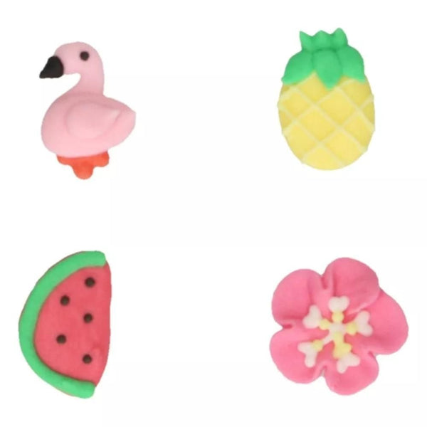 Tropical Sugar Decorations Set Of 8