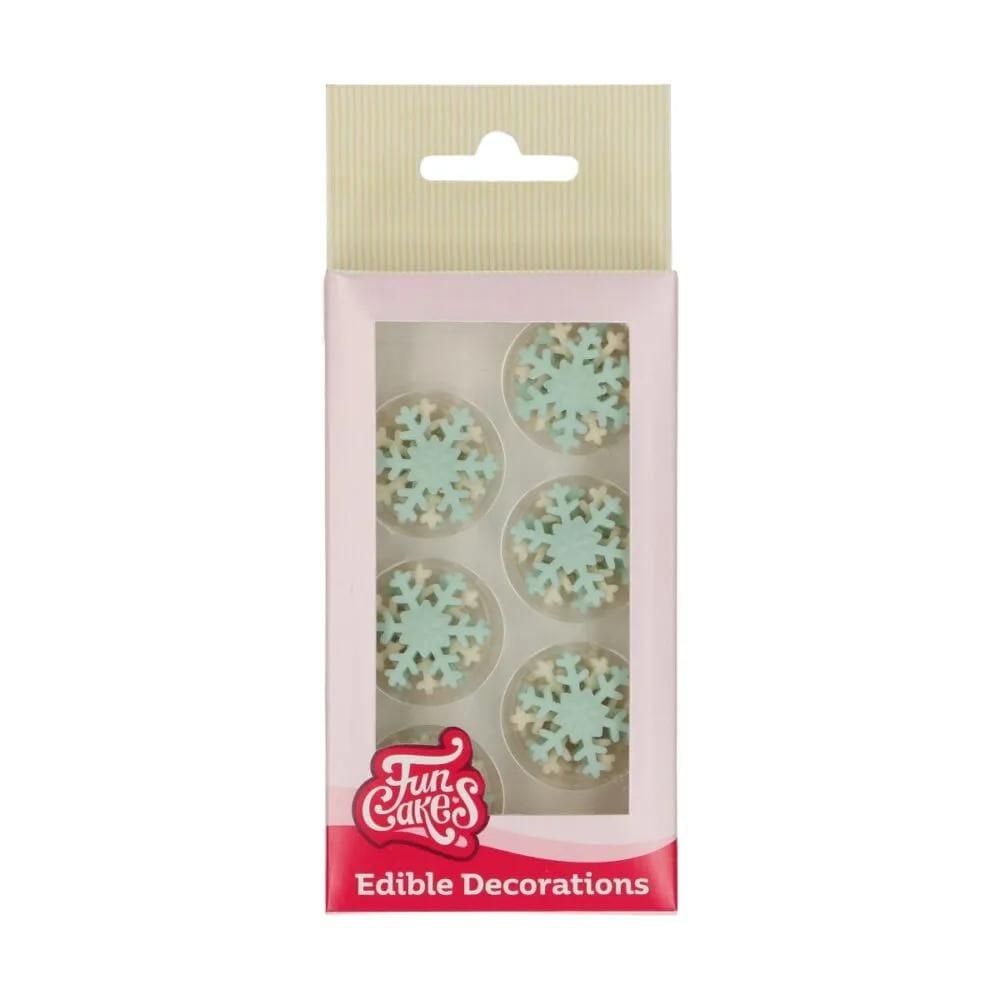 Snowflakes Sugar Decorations Set Of 12