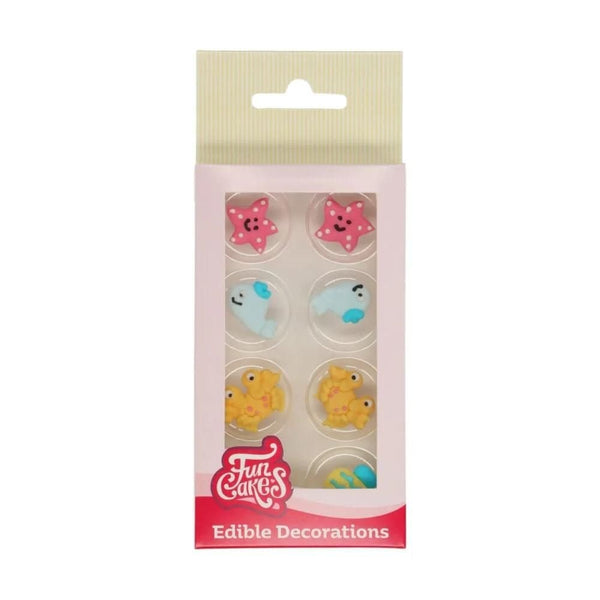 Sea Life Sugar Decorations Set Of 8