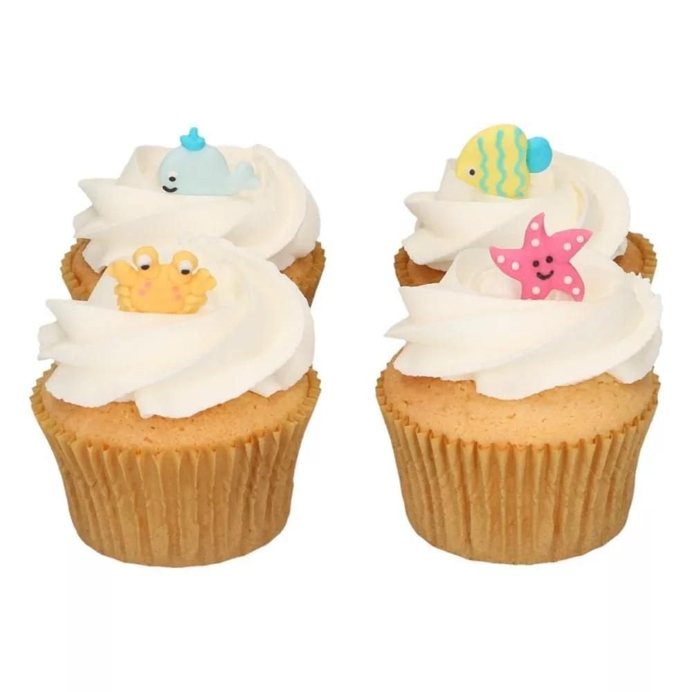 Sea Life Sugar Decorations Set Of 8