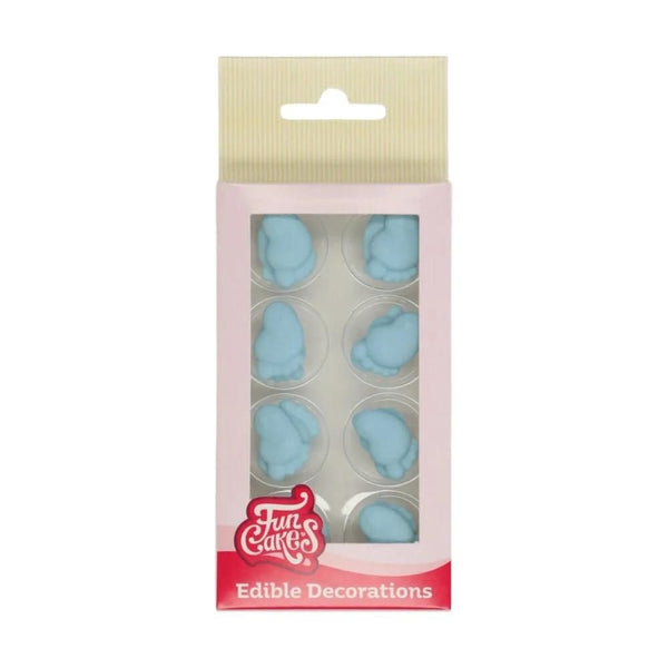 Blue Baby Feet Sugar Decorations Set Of 16