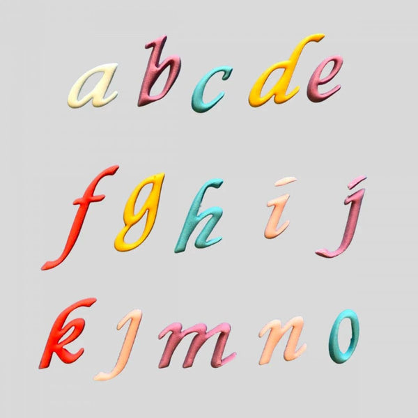 Script Alphabet Lower Case Tappit Set Cutters