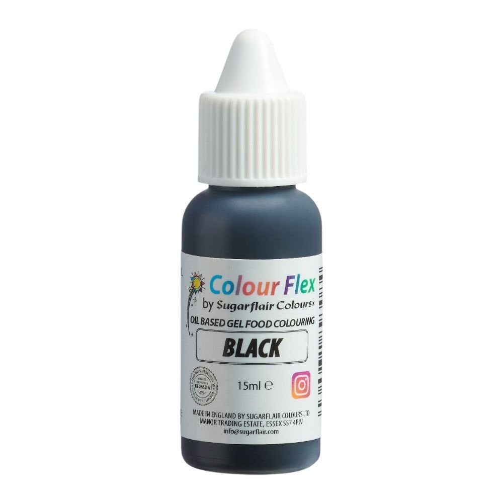 Colour Flex 15ml - Sugarflair - Black
