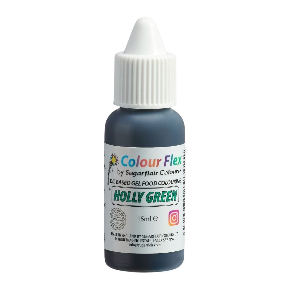 Colour Flex 15ml - Sugarflair - Holly Green