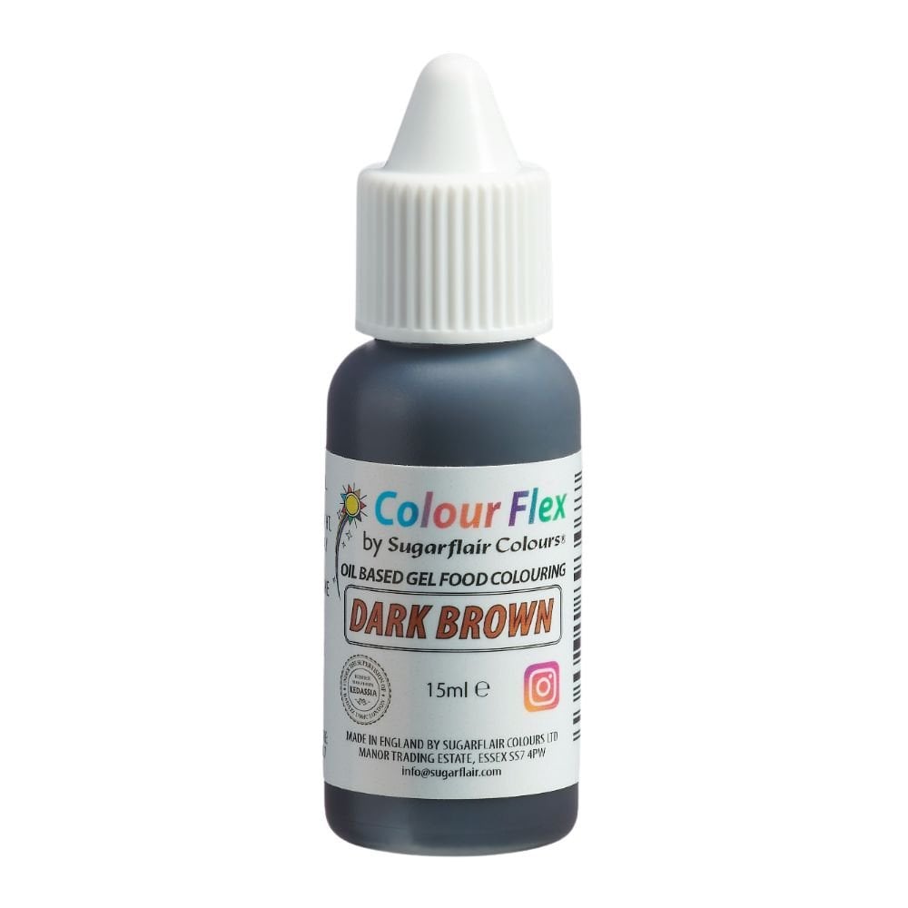 Colour Flex 15ml - Sugarflair - Dark Brown
