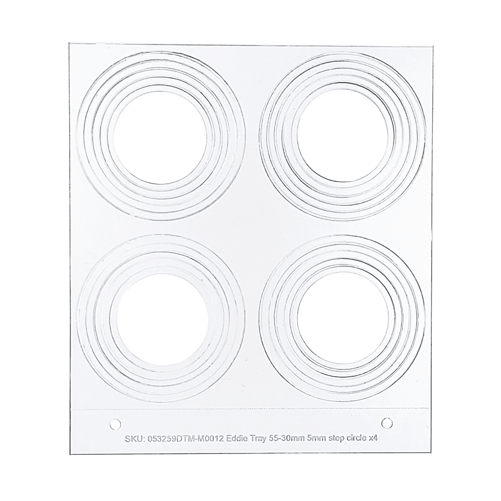 6 Size Circle Tray For Eddie Edible Ink Printer