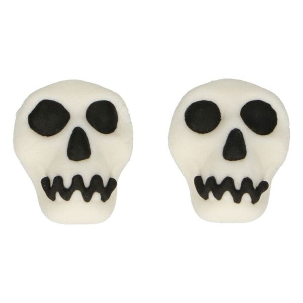 Skull Sugar Decorations Set Of 8